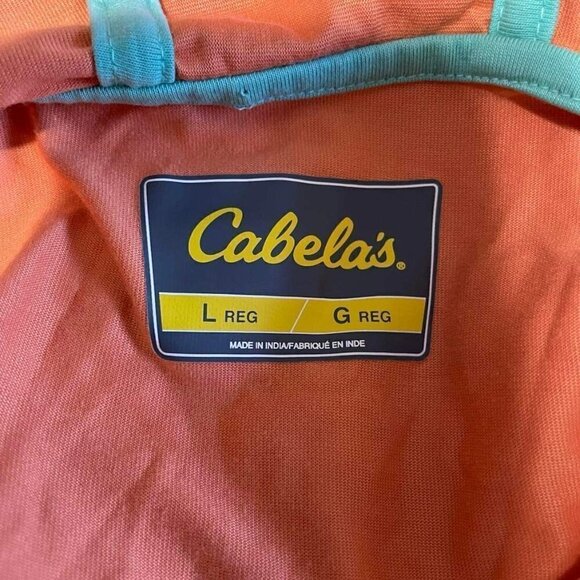 Cabela's Large Top Long Sleeve Shirt Outdoors Hoodie Base Layer - Picture 5 of 9